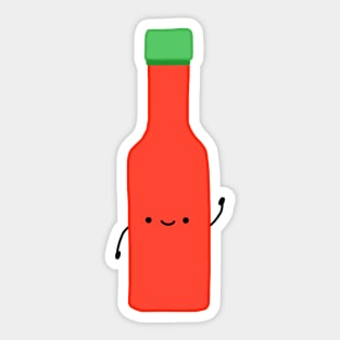 Cute Hot Sauce Bottle Sticker